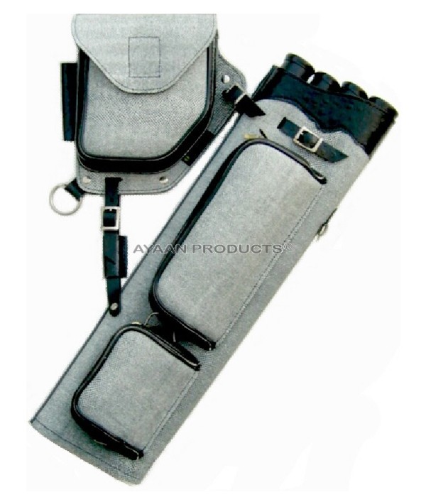 Archery Gray Side Leather Quiver