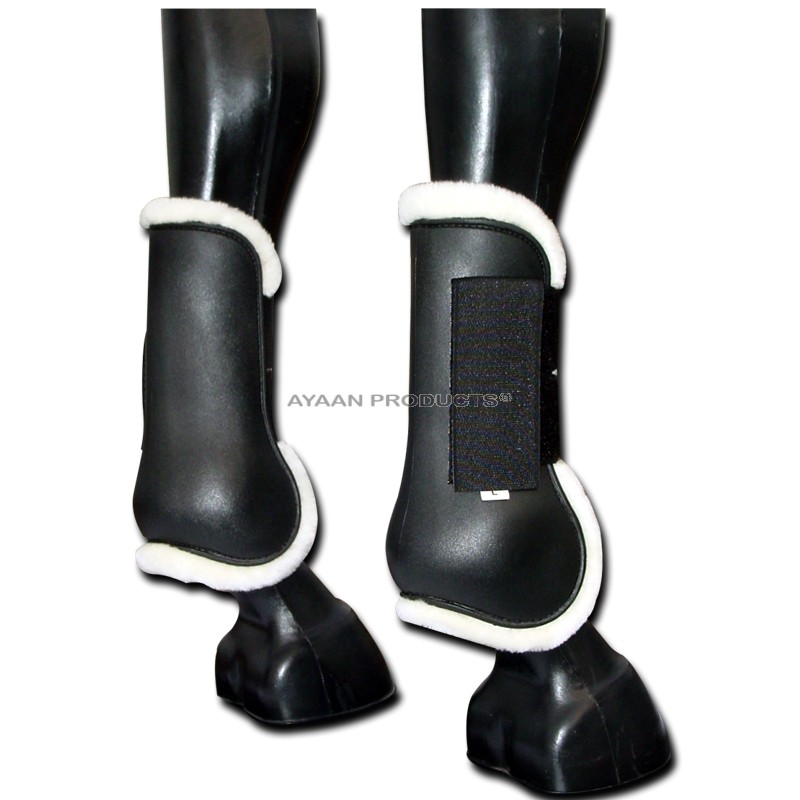 Black Tendon Boot  Moulded Plastic