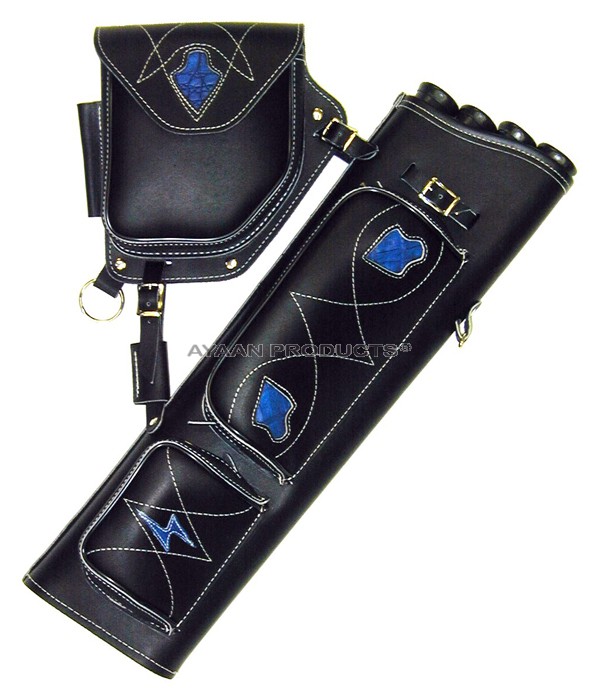 Archery Traditional Side Leather Quiver