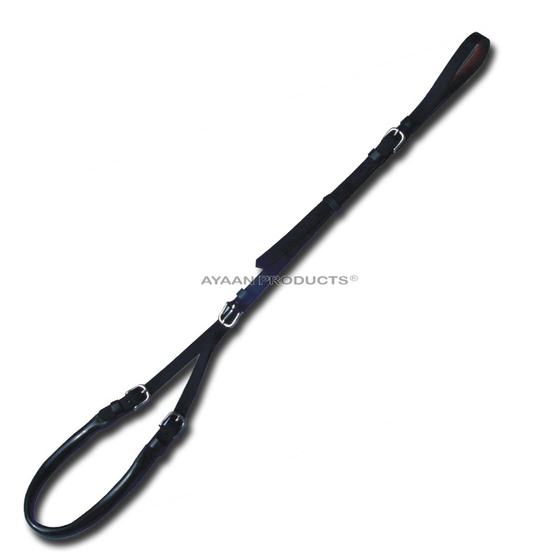 Leather Horse Reins Black