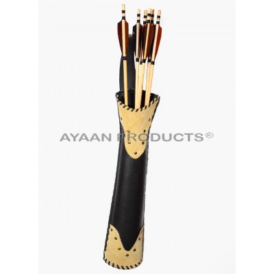 Leather Arrow Back Quiver