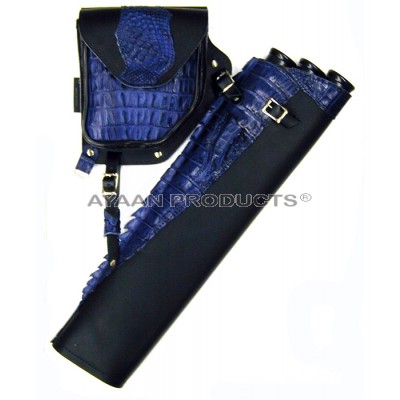 Blue Side Leather Quiver