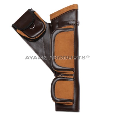 Brown Leather Hip Quiver 
